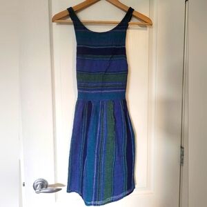 Roxy blue green dress